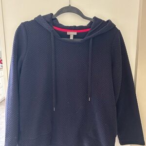 Talbots Navy Hooded Sweater